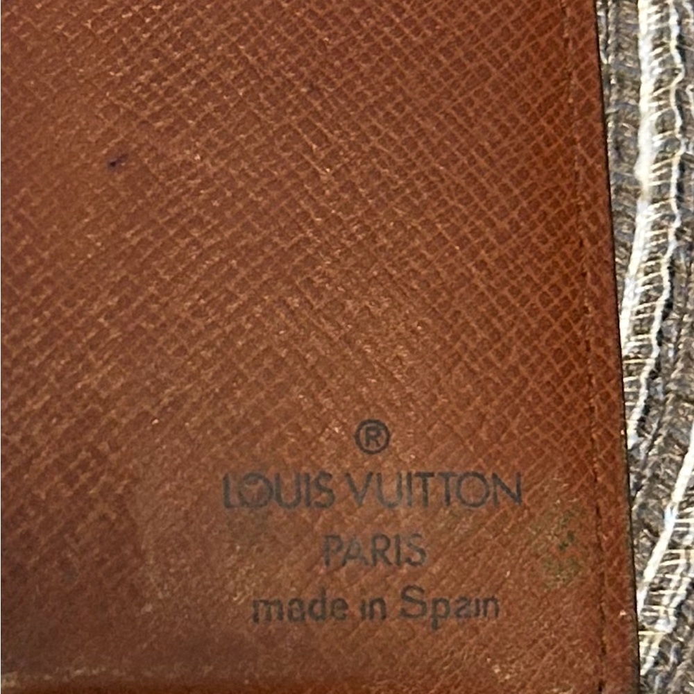 Vintage Louis Vuitton All Leather Wallet / Card Holder – Monogram Men’s Unisex - Picture 5 of 11